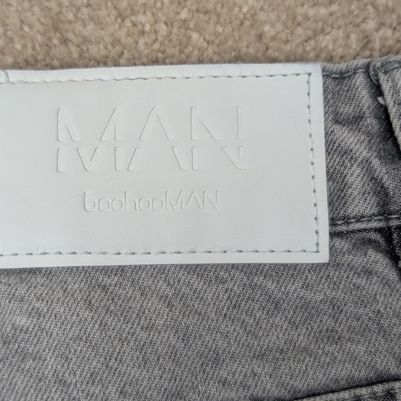 BohooMan Grey Button down Cargo Jeans size 30 - Picture 4 of 15